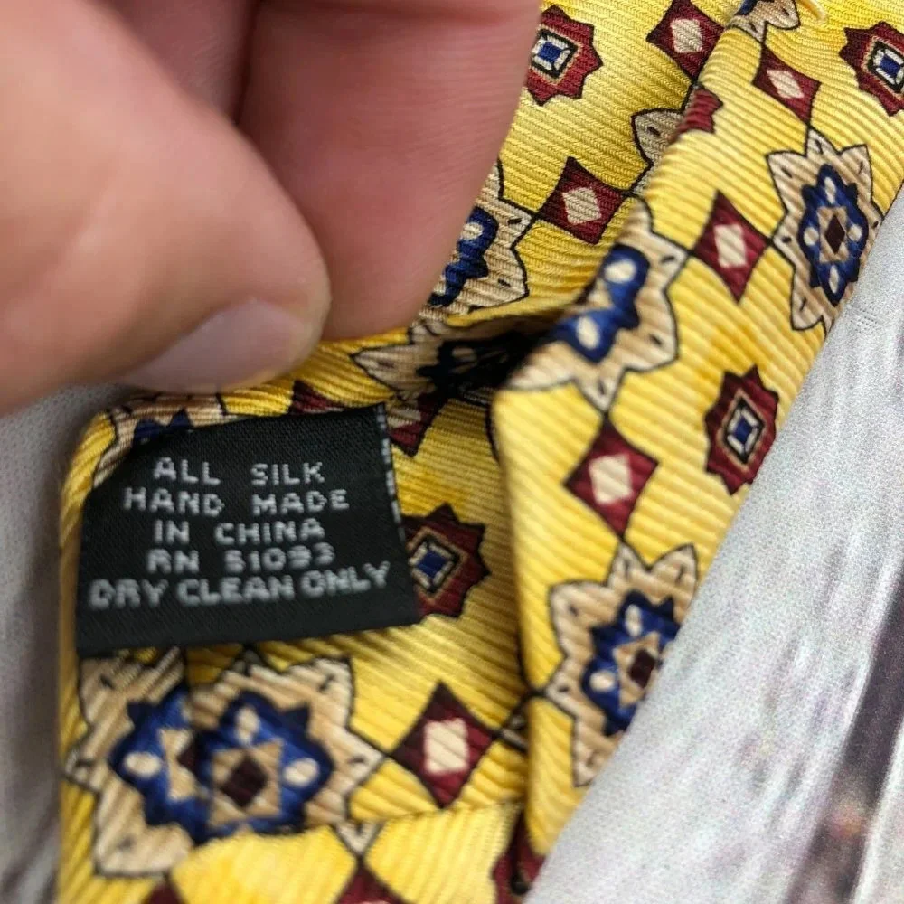 Alan flusser silk Tie preppy business office attire